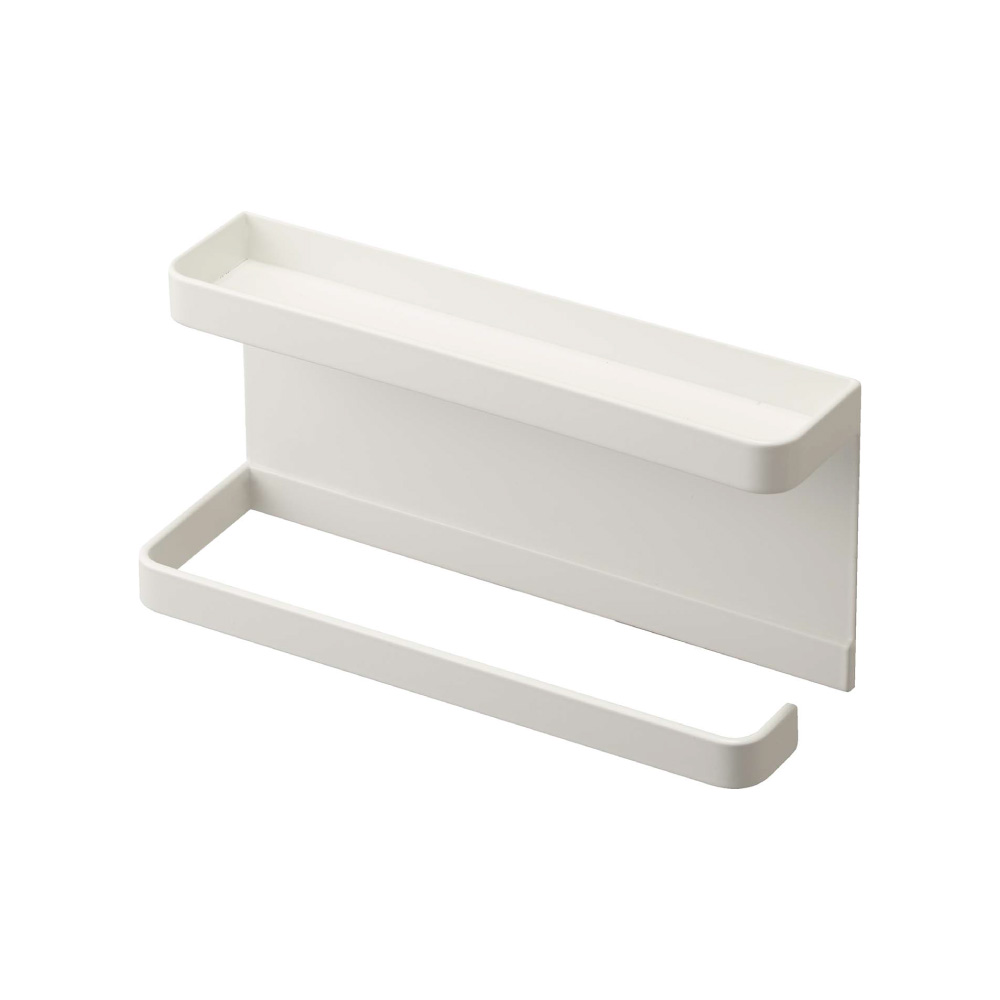 山崎実業 スマート トレー付きマグネット アンブレラホルダー 5041 5042 yamazaki smart【傘 ホルダー 折りたたみ傘 収納 引っ掛け 傘立て ドア収納 玄関収納 小物置き】 ホワイト