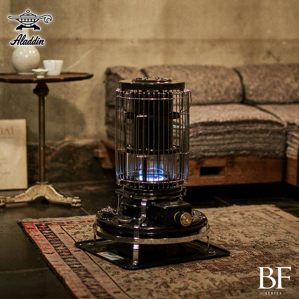 アラジン ブルーフレームヒーター ブラック 石油ストーブ BF3912(K) Aladdin【室内 灯油ストーブ 小型 対流式 コンパクト 石油 手動着火 暖房器具 対震自動消火装置 レトロ キャンプ アウトドア 日本製】 ブラック