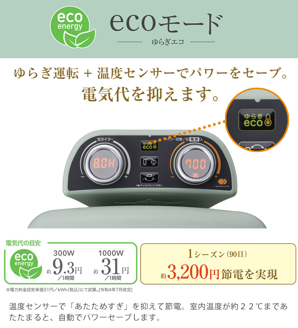 アラジン 遠赤グラファイトヒーター 2灯管 自動首振り 10段階