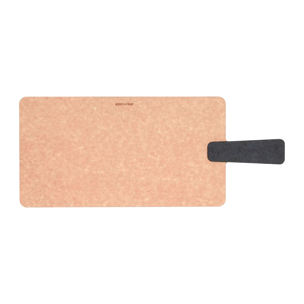 エピキュリアン ハンディボード M ナチュラル ブラック epicurean【まな板 薄型 軽量 木製 サーブボード まないた ハンドル付き 食洗機対応 熱湯消毒可】ナチュラル