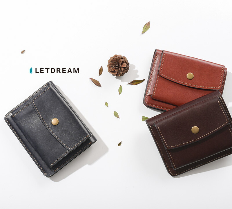 イタリアンレザーのミニ財布 送料無料通販 ldr02001 / LETDREAMバッグ 